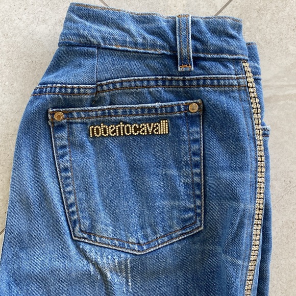 Roberto Cavalli vintage rhinestone jeans - Picture 3 of 13